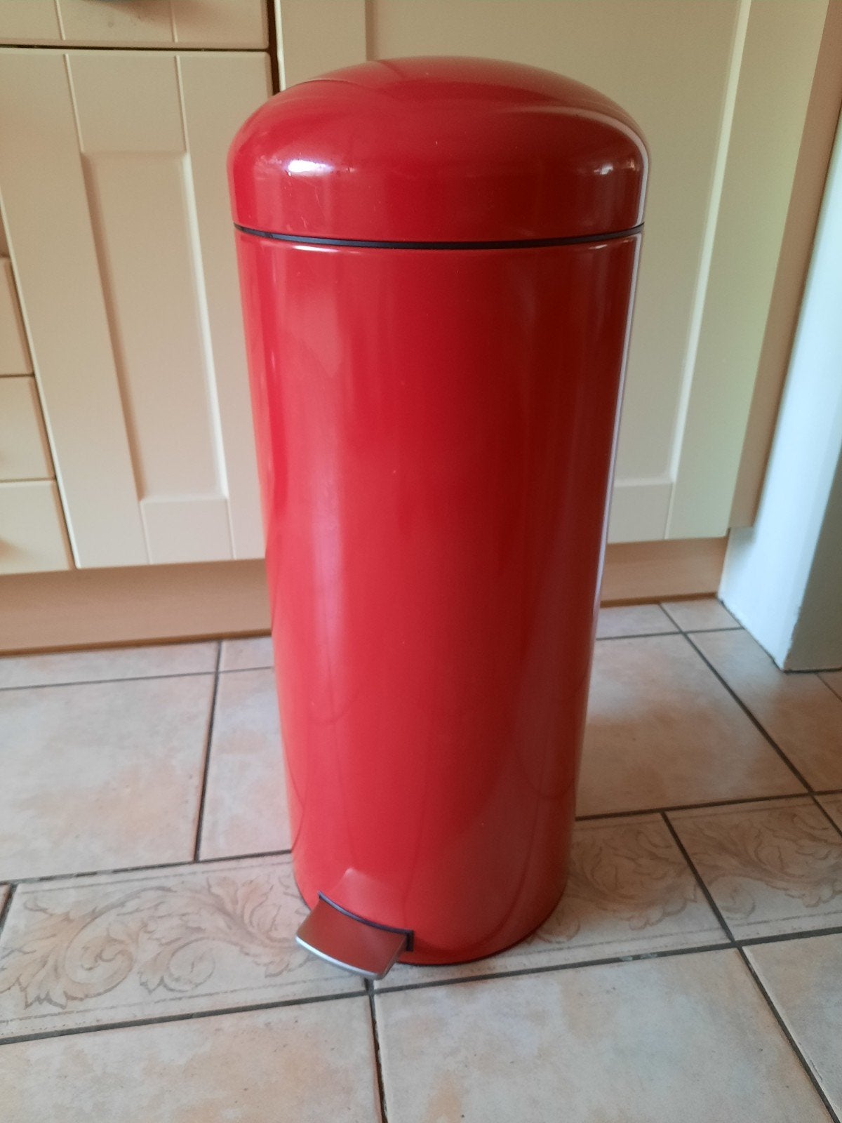 Zgan Brabantia Newlcon pedaalemmer Passion red 30 ltr, Ophalen of Verzenden, Zo goed als nieuw