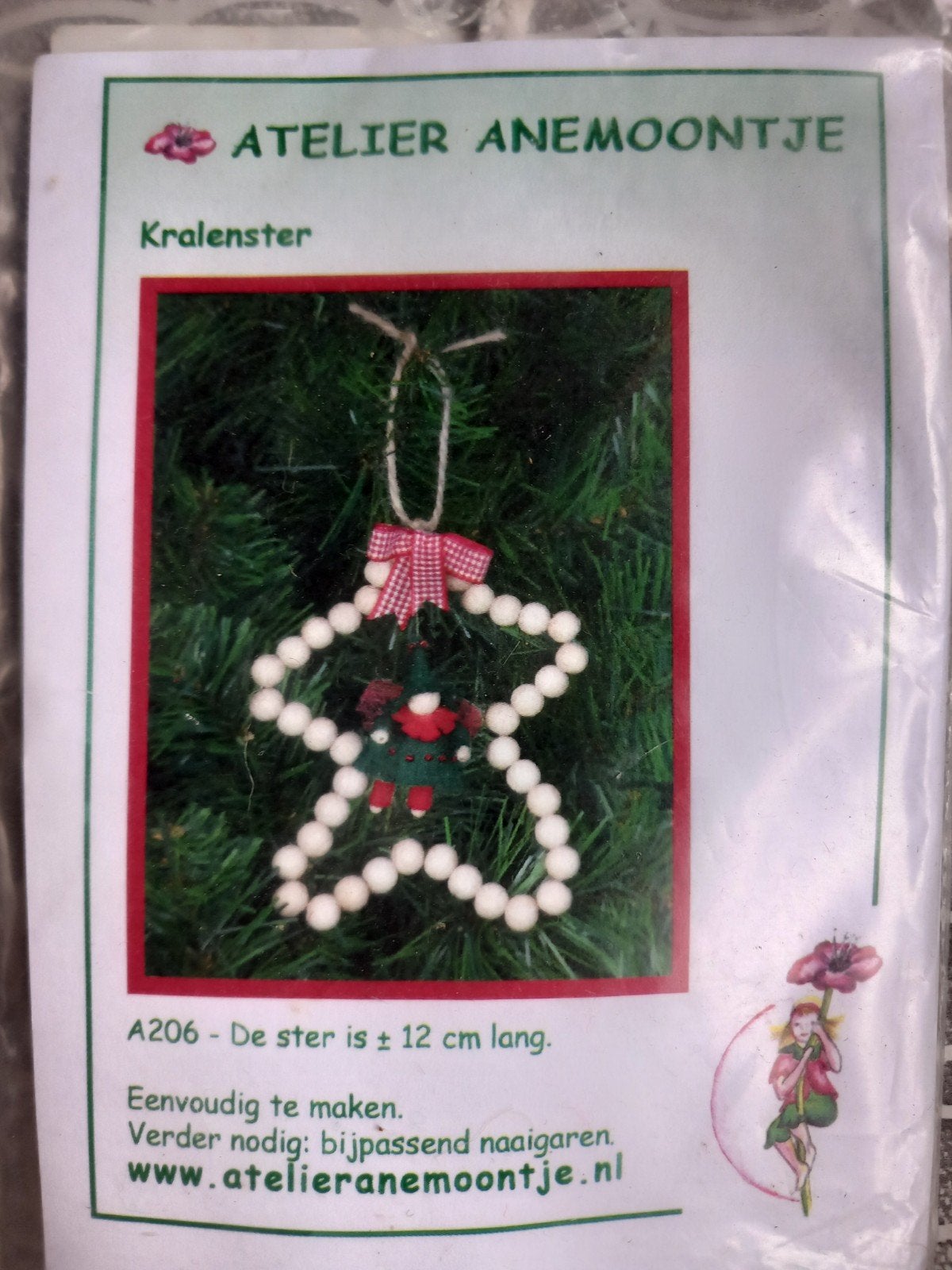 Viltpakket  Atelier Anemoontje - Kralenster, Hobby en Vrije tijd, Vilt, Ophalen of Verzenden, Nieuw, Figuurtje(s), Wolvilt