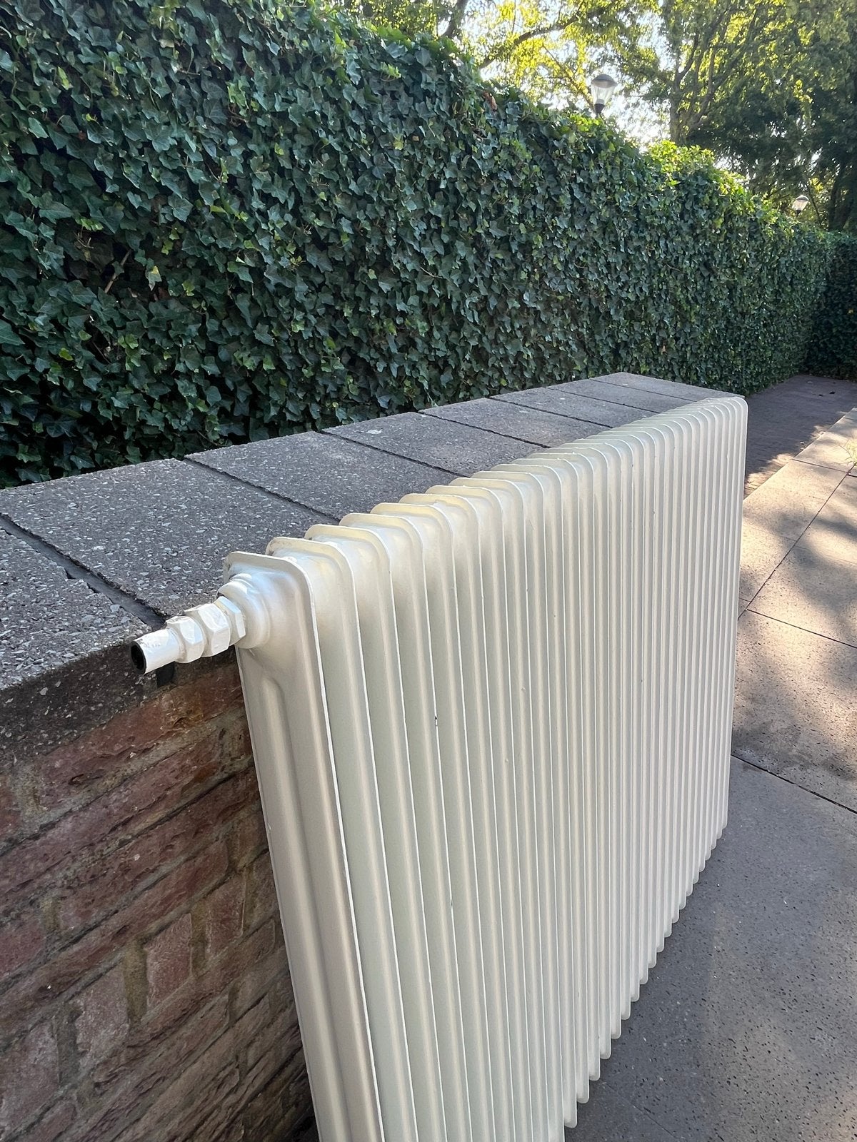 Antieke gietijzeren radiator - 130x12x101 cm, Ophalen, Gebruikt, Radiator, 60 tot 150 cm