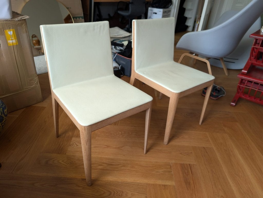 Poltronafrau Beatrice chairs, Ophalen, Gebruikt, Twee, Wit
