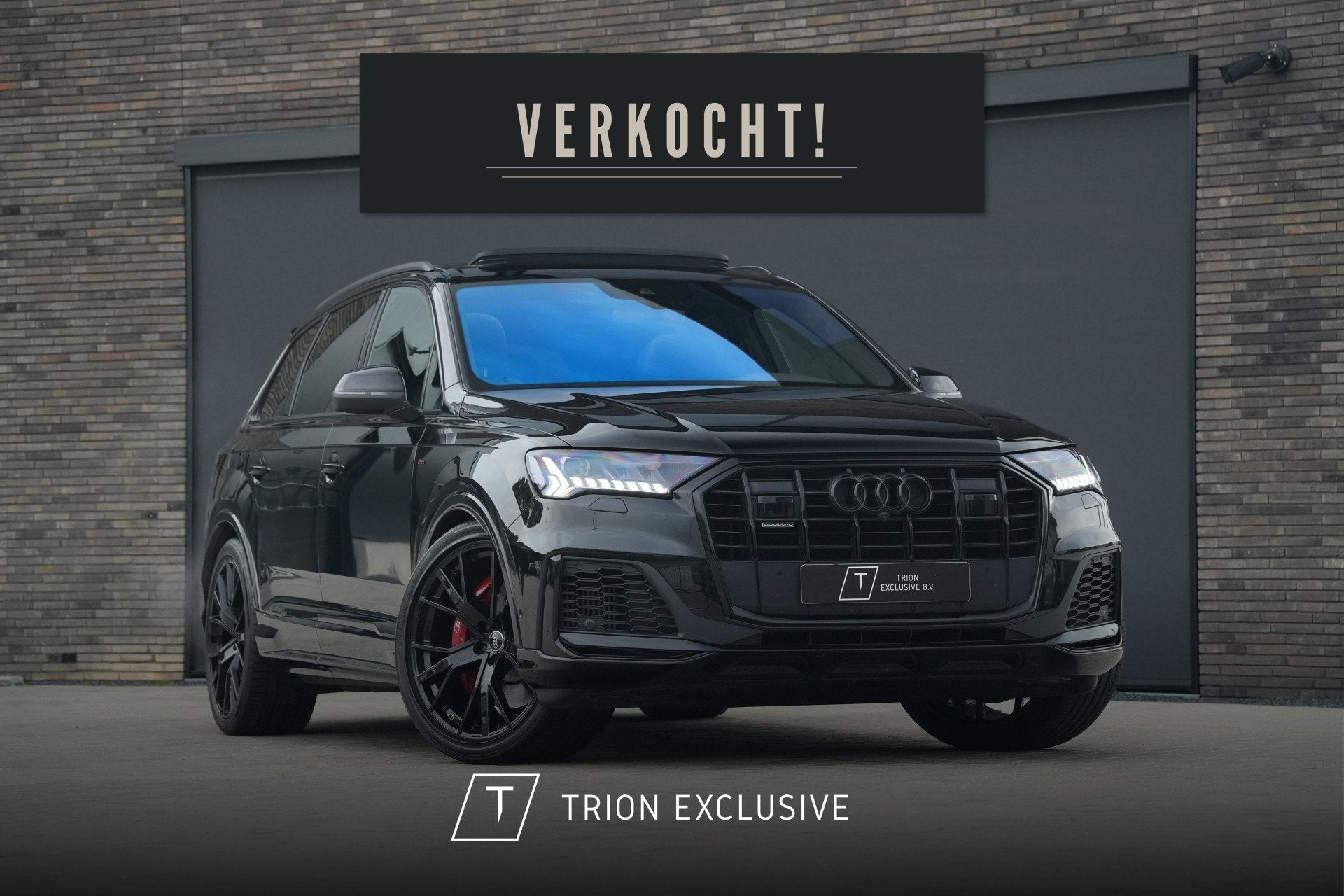 Audi Q7 55 TFSI e quattro Pro Line S | Matrix | Pano | Trekh, Gebruikt, 2995 cc, Zwart, Plug-in hybride
