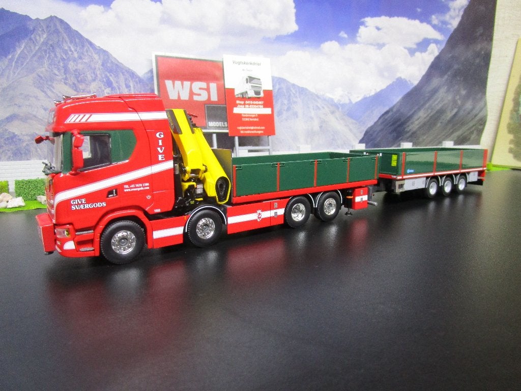 wsi 01-5069 .give.scania s highlinecs20h riged flatbed, Hobby en Vrije tijd, Ophalen of Verzenden, Nieuw, Bus of Vrachtwagen, Wsi
