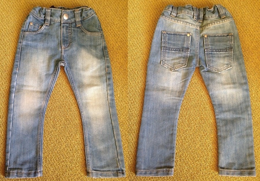 Stoere Bijenkorf jeans denim broek spijkerbroek pantalon 98, Broek, Nieuw, Ophalen of Verzenden, Bijenkorf