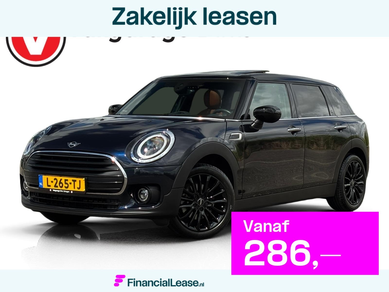 Mini Clubman 1.5 Cooper Richmond Park  Pano  Leder, 136 pk, Gebruikt, 715 kg, Blauw