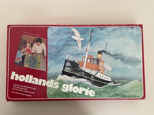 Vintage spel Hollands Glorie. Zeesleepvaart., Vijf spelers of meer, Ophalen, Gebruikt, Mercurius Wormerveer