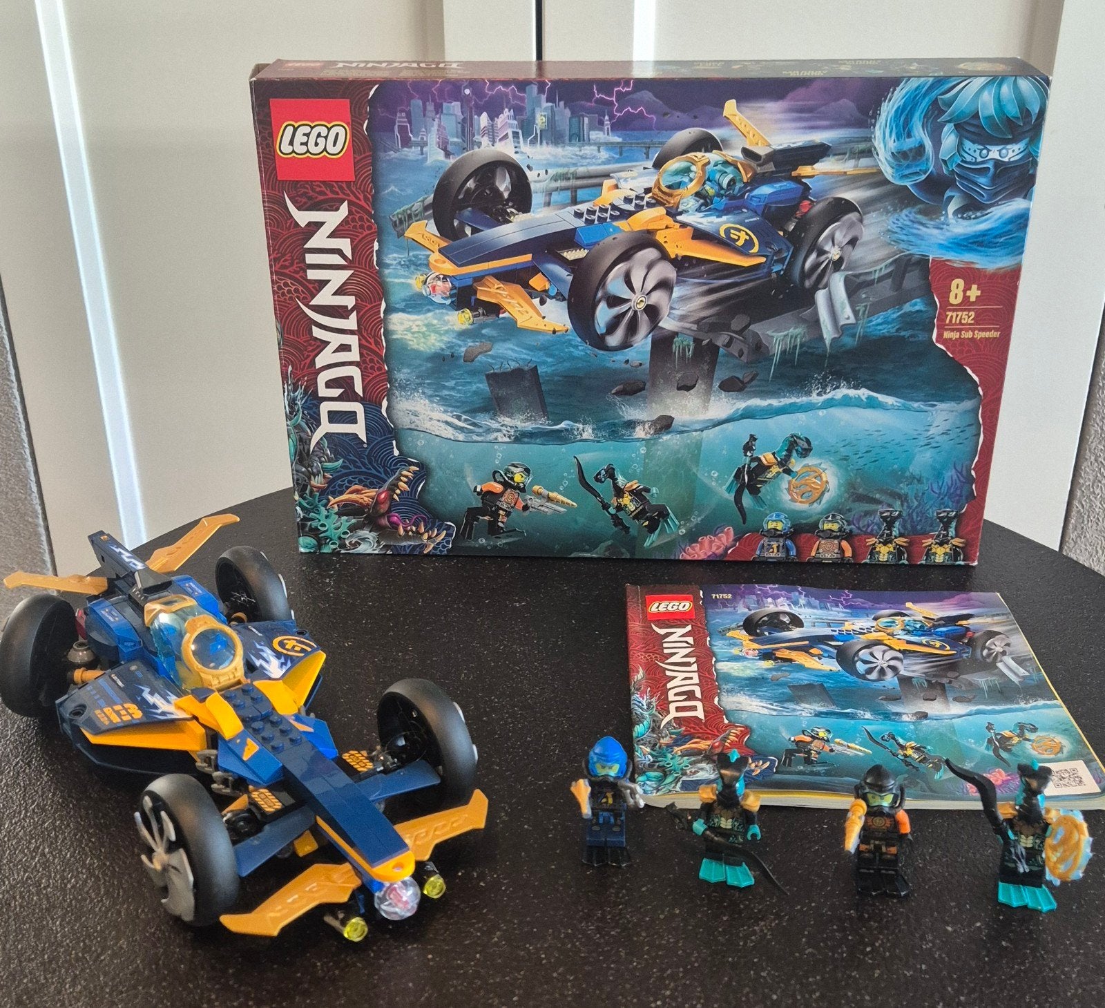 LEGO Ninjago 71752 Ninja Sub Speeder met minifiguren, Ophalen, Zo goed als nieuw