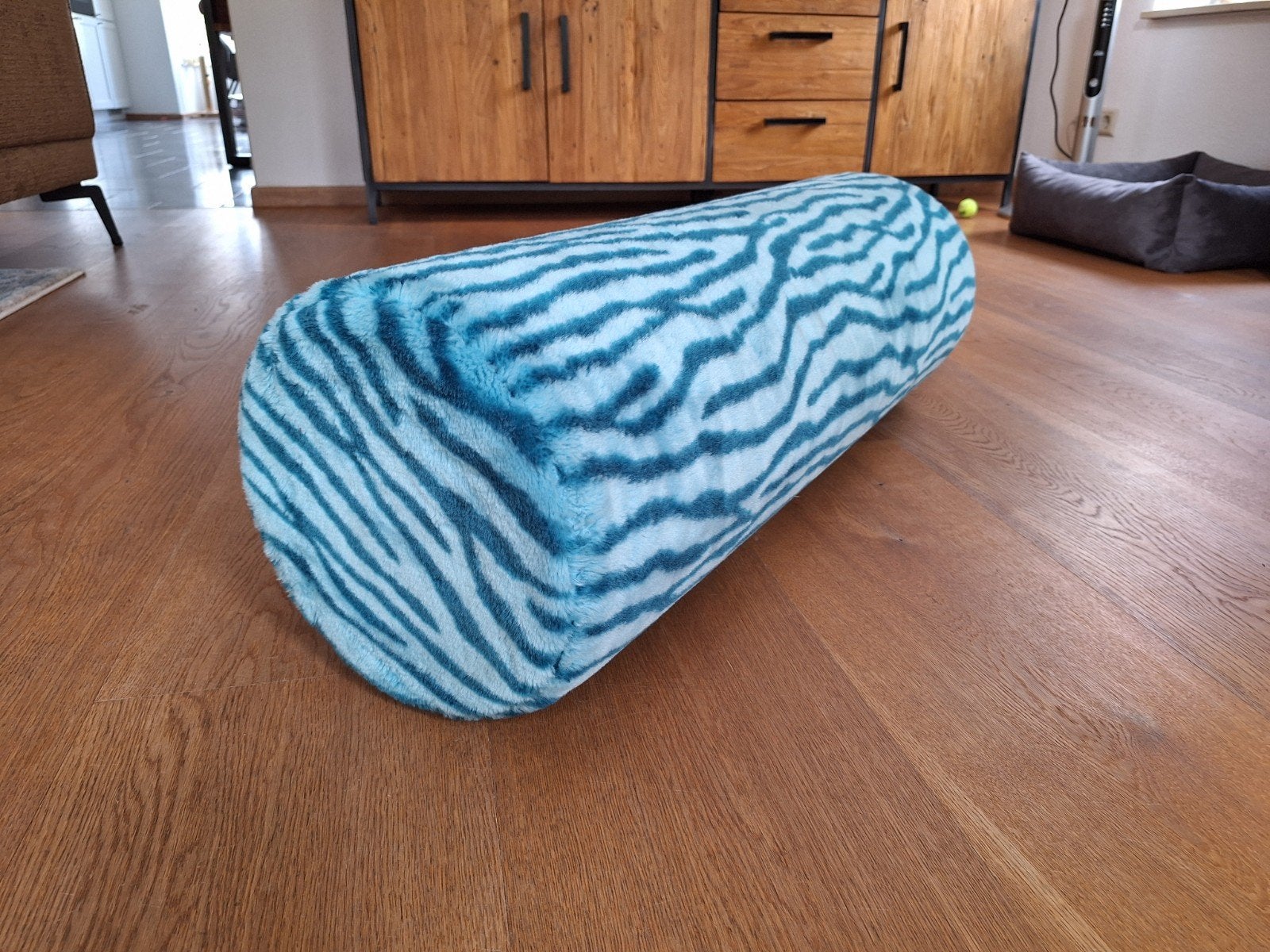Ikea Dunvik cilinderkussen, Ophalen of Verzenden, Zo goed als nieuw, Wit, Rond
