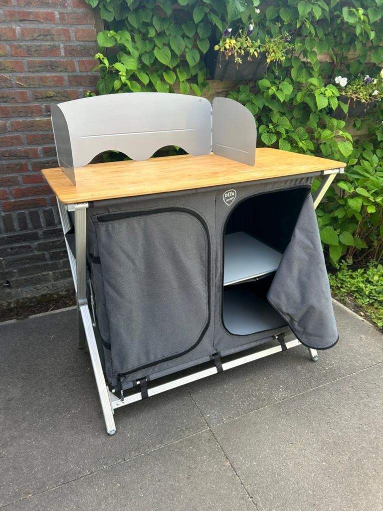 Defa kampeerkastje keuken met scherm, Ophalen, Gebruikt, Campingkast