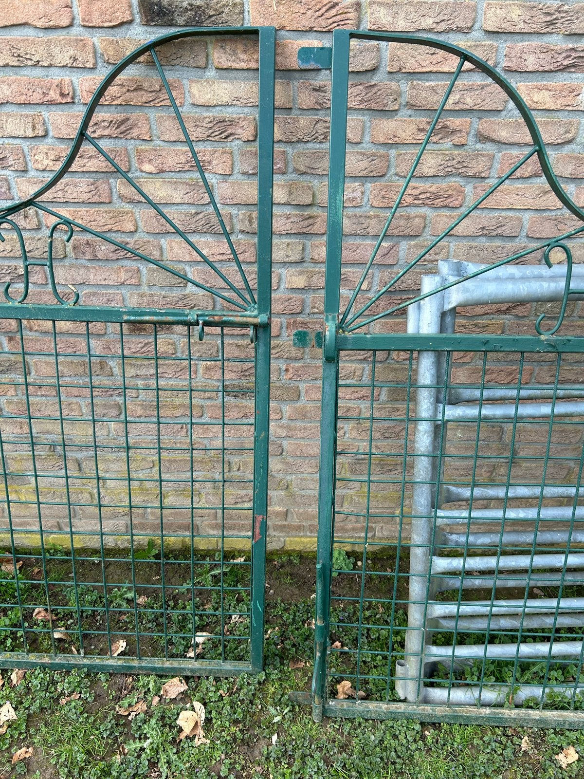 Groene tuinpoort - Ideaal voor erf of tuin, Met poort, Gebruikt, Ophalen of Verzenden, Tuinhek