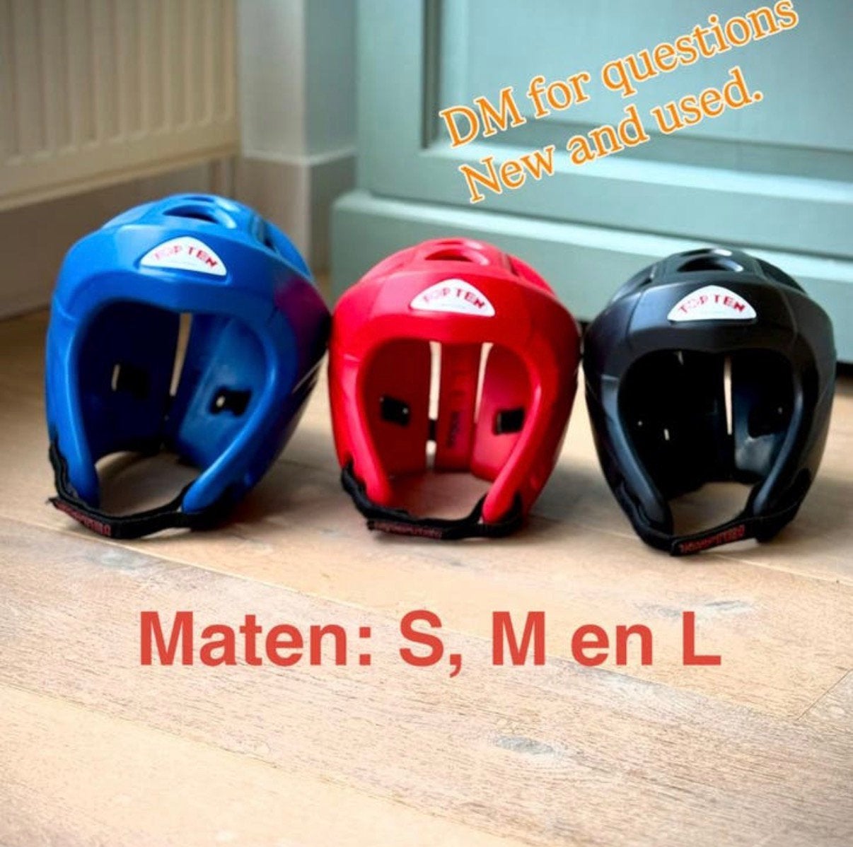 Top Ten helmen, verschillende maten en condities., Taekwondo, Vechtsportbescherming, Zo goed als nieuw, Maat M
