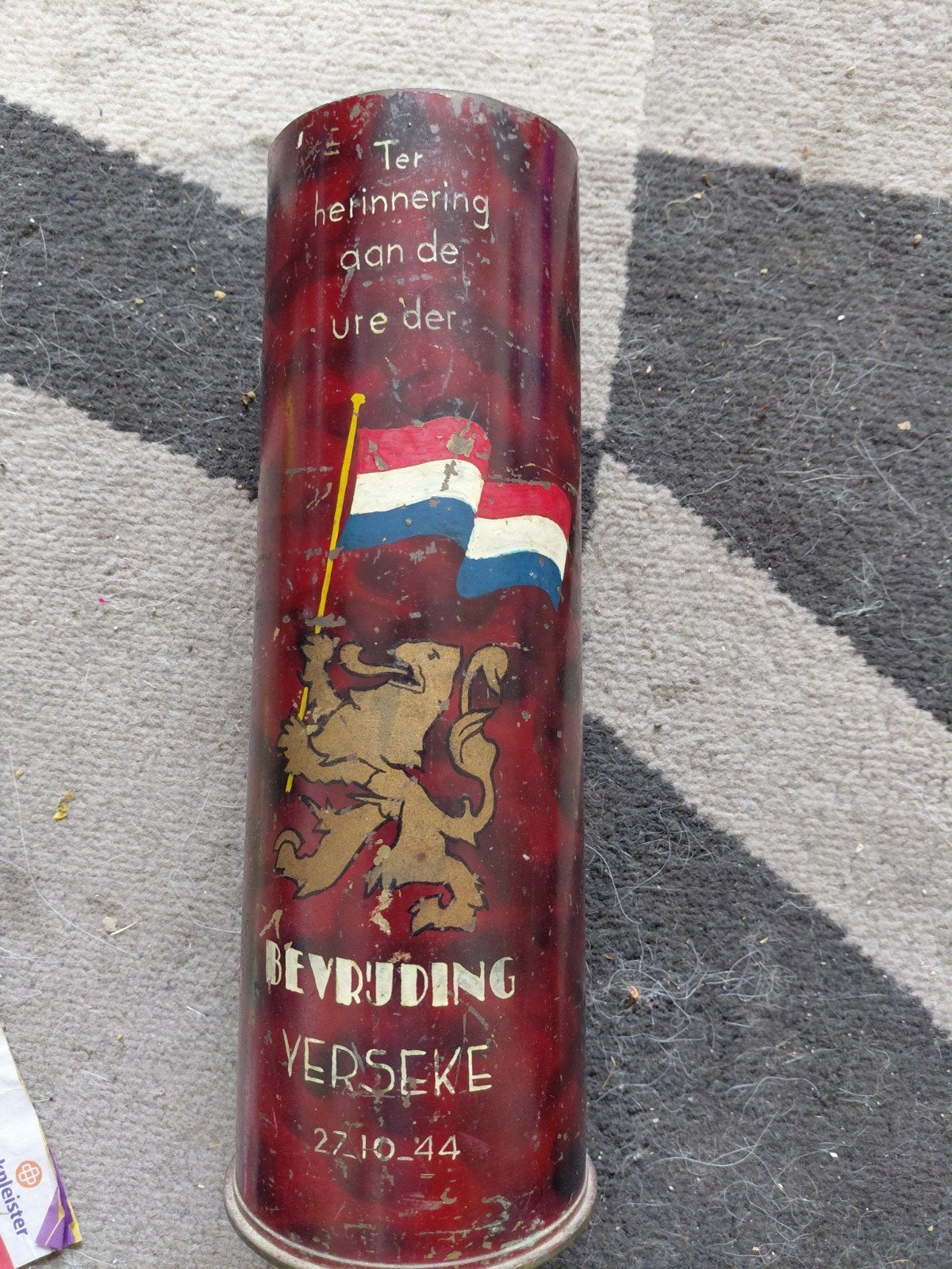 Unieke WO2 Huls 25-Ponder (1941) – Bevrijding Yerseke, Ophalen of Verzenden, Hulzen of Bodemvondsten, Geen idee, Engeland