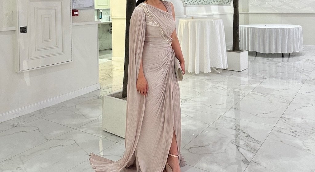 Gelegenheidsjurk, Galajurk, Nieuw, Saray moda, Roze