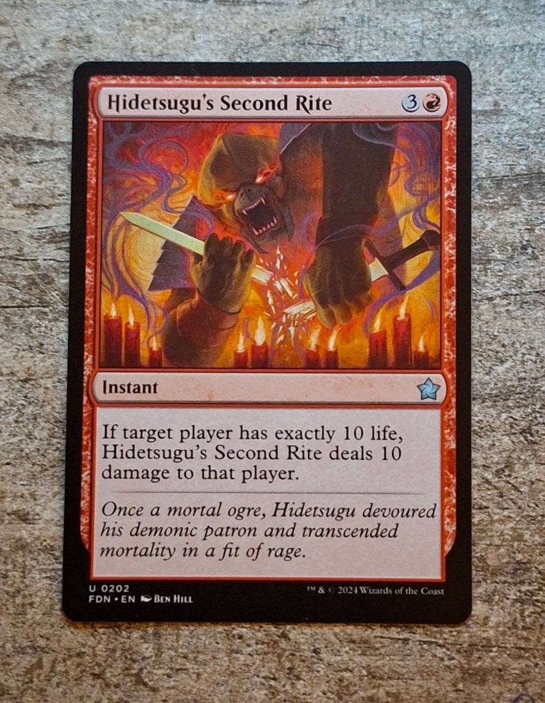 Hidetsugu's Second Rite - Magic the Gathering, Ophalen of Verzenden, Zo goed als nieuw