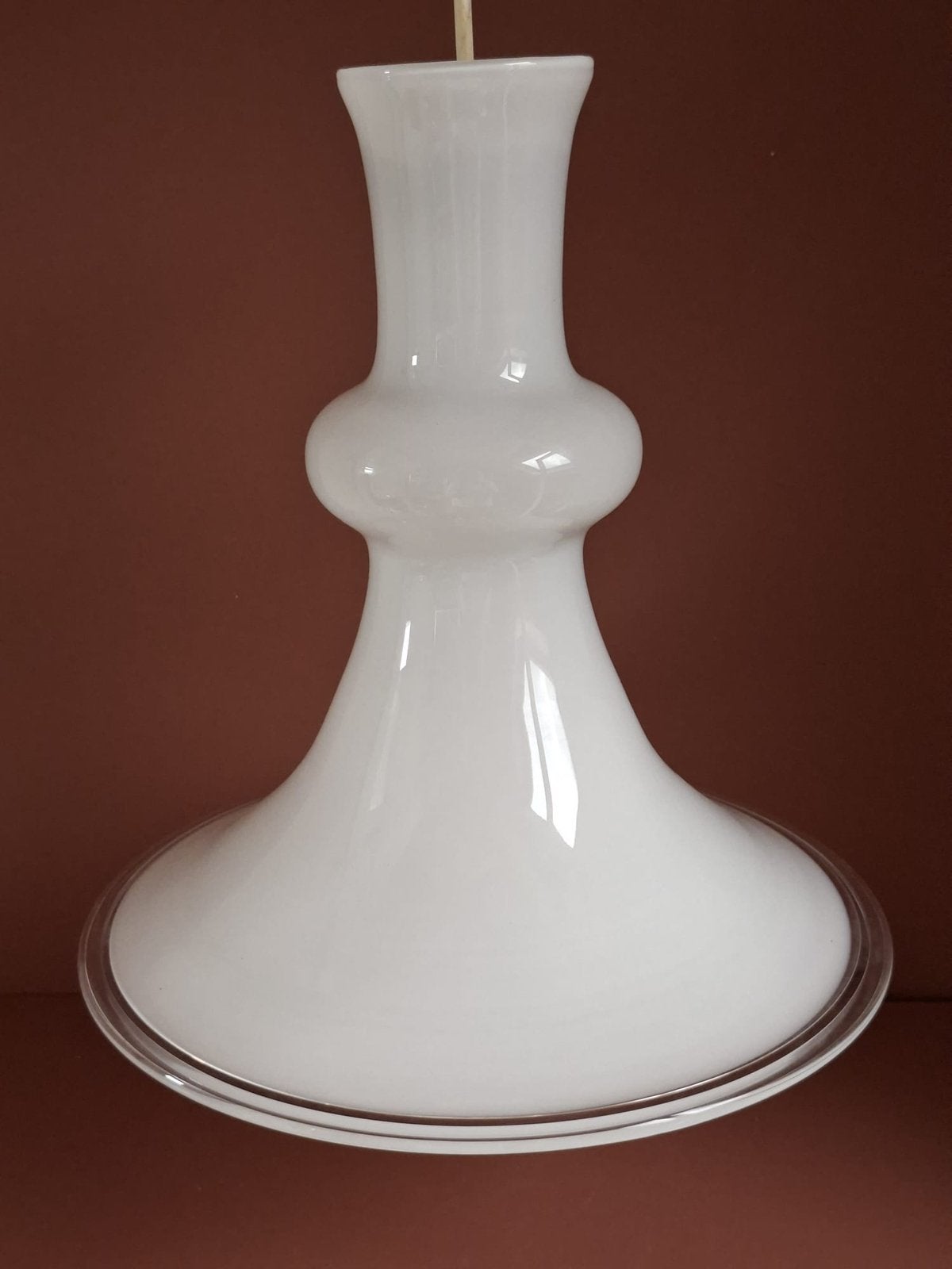 Vintage Hanglamp Holmegaard Denemarken, Huis en Inrichting, Ophalen of Verzenden, Zo goed als nieuw, Glas