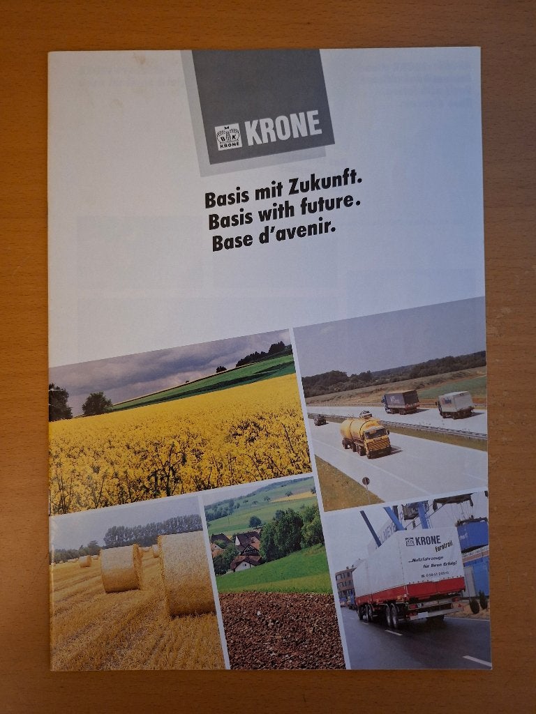 Folder Krone Basis met toekomst, Verzenden, Gelezen, Tractor en Landbouw