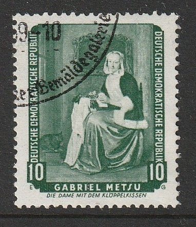 DDR 1969 694 Gabriël Metsu, Gest, Postzegels en Munten, Ophalen of Verzenden, DDR, Gestempeld