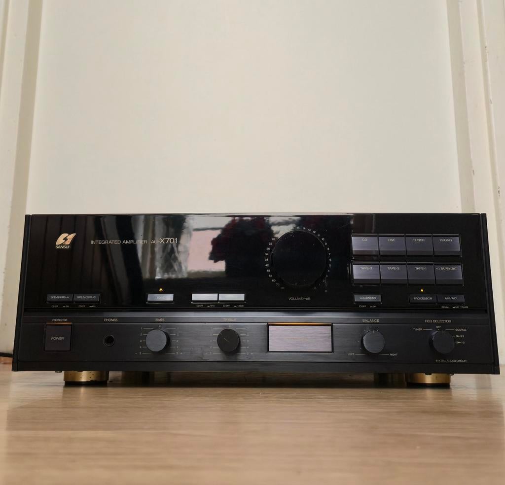Sansui AU-X701 Geïntegreerde Versterker, Overige merken, Gebruikt, Ophalen of Verzenden, 120 watt of meer