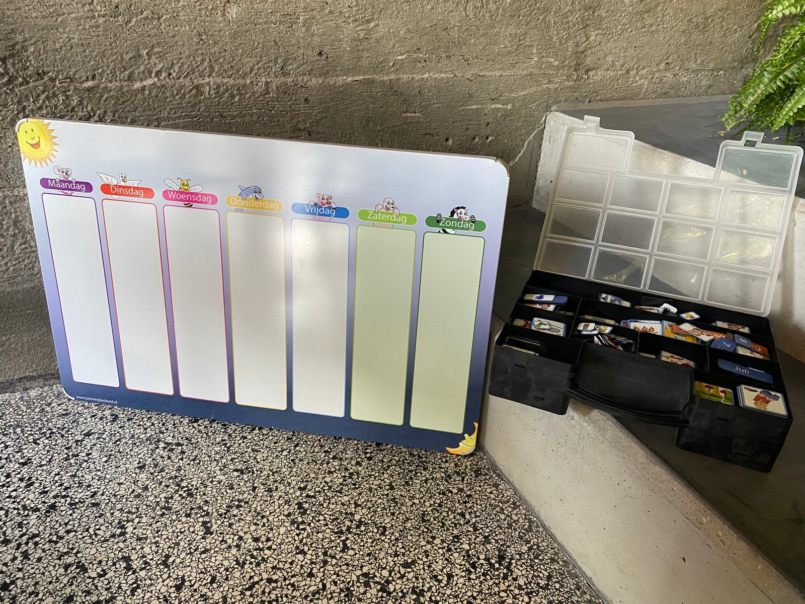 Planbord Weekagenda Peuter Kleuter Kind incl Magneten, Kinderen en Baby's, Ophalen, Gebruikt, Taal en Lezen