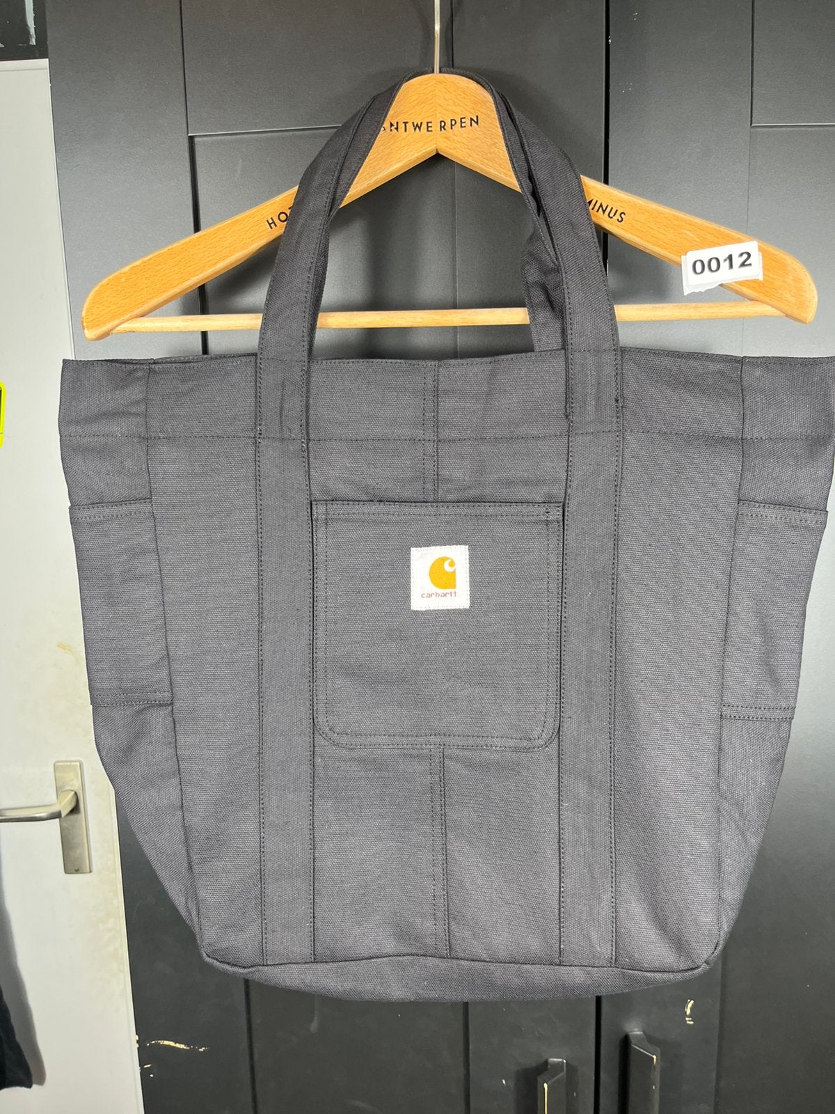 Reworked carhartt Tote bag • Black With Side Pockets, Re-Worked, Ophalen of Verzenden, Gedragen