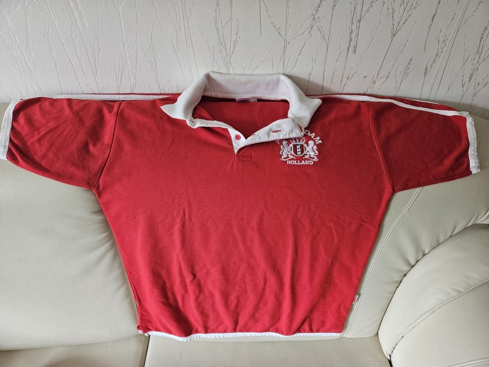 Vintage Ajax trainingsshirt maat L van katoen, Maat L, Ophalen of Verzenden, Zo goed als nieuw, Trainingspak