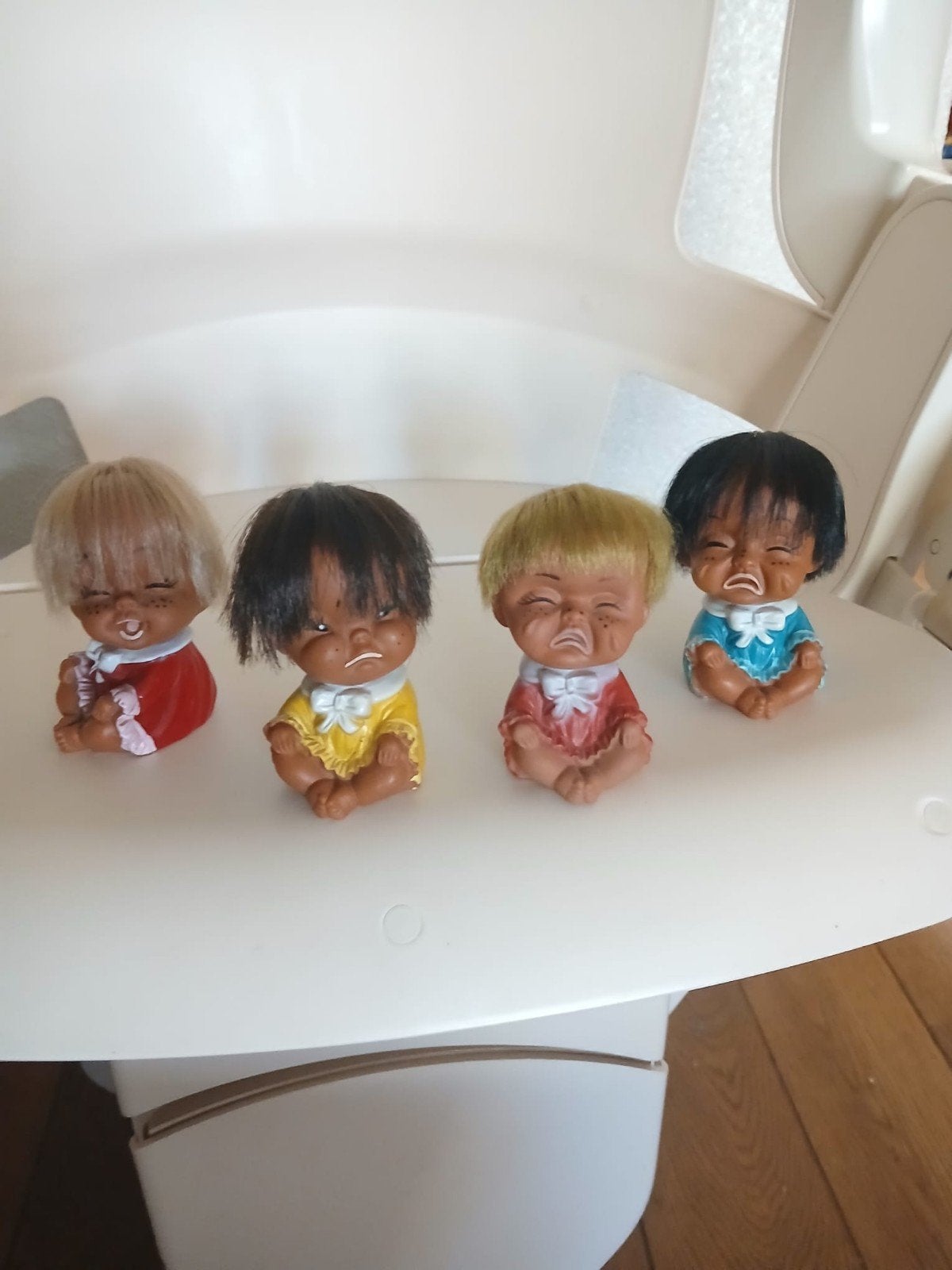 Emotie poppetjes verschillende soorten lachend en huilend., Ophalen of Verzenden, Gebruikt, Pop