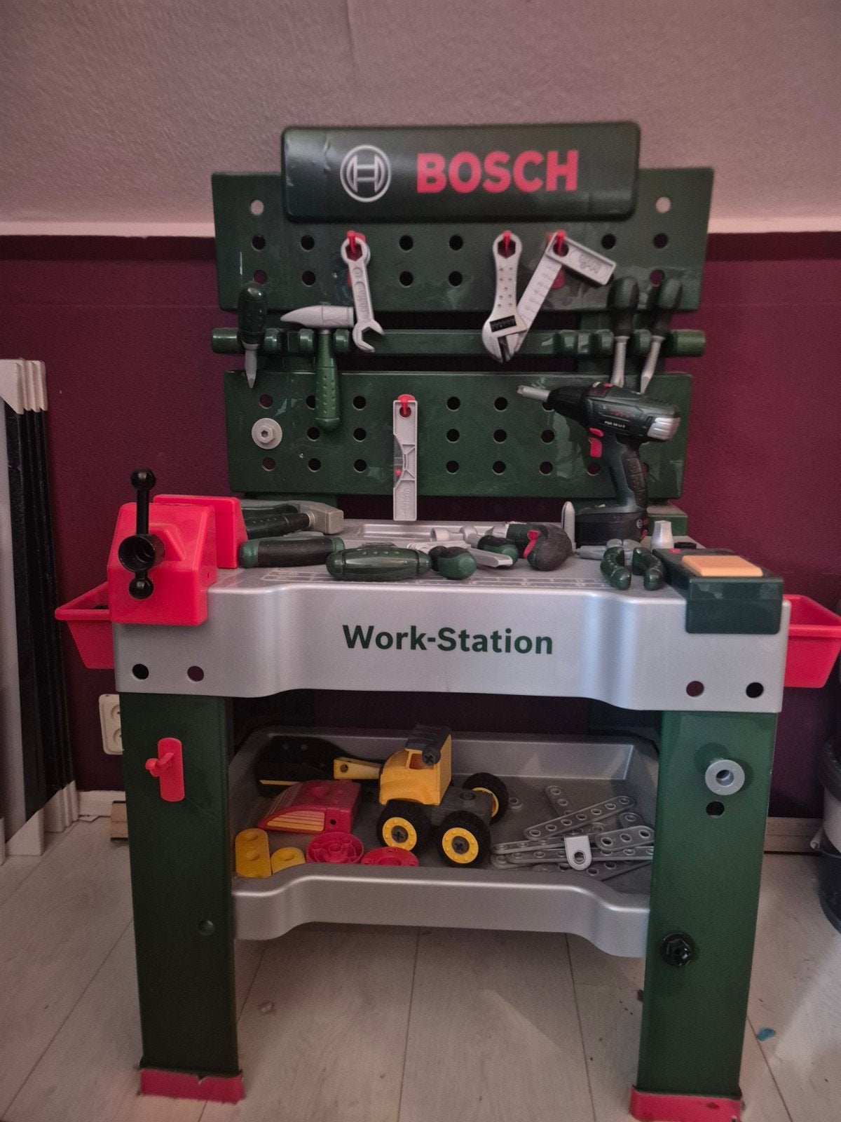 Bosch Work-Station Speelgoed Werkbank met Gereedschap, Ophalen of Verzenden
