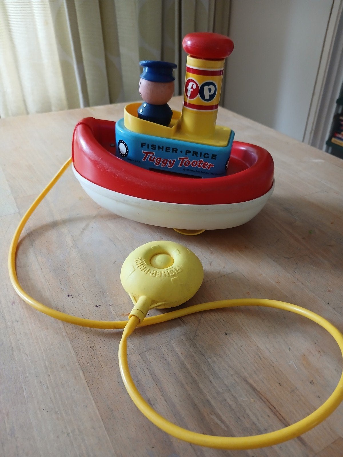 Vintage fisher price tuggy tooter ( stoombootje), Ophalen of Verzenden, Gebruikt, Speelset