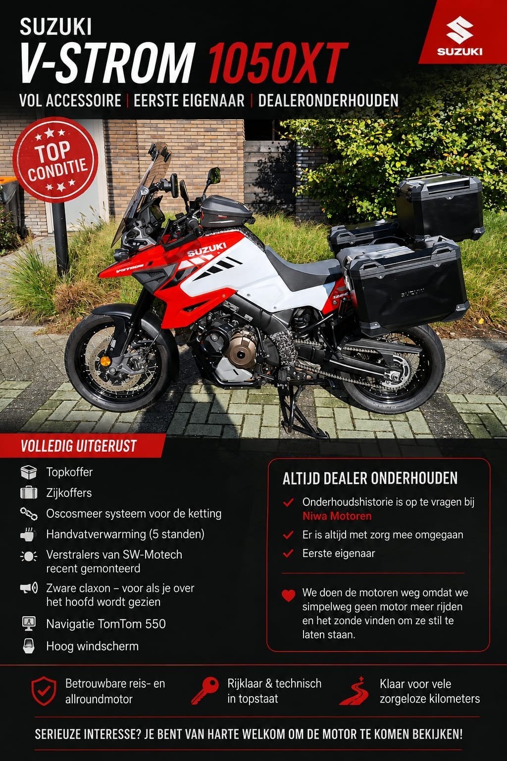 Suzuki V-Strom 1050XT – 2023, Motoren, Motoren | Suzuki, Particulier, Toermotor