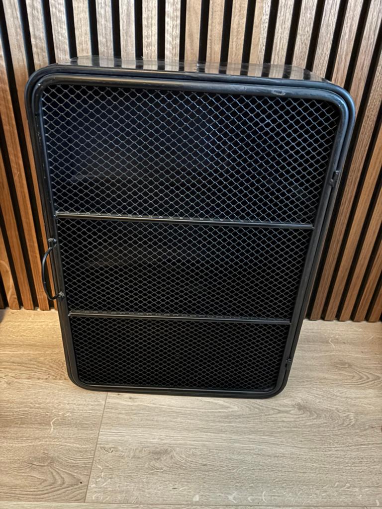 Stalen hangkast, Huis en Inrichting, Kasten | Wandmeubels, Ophalen, Gebruikt, Minder dan 150 cm, Minder dan 100 cm