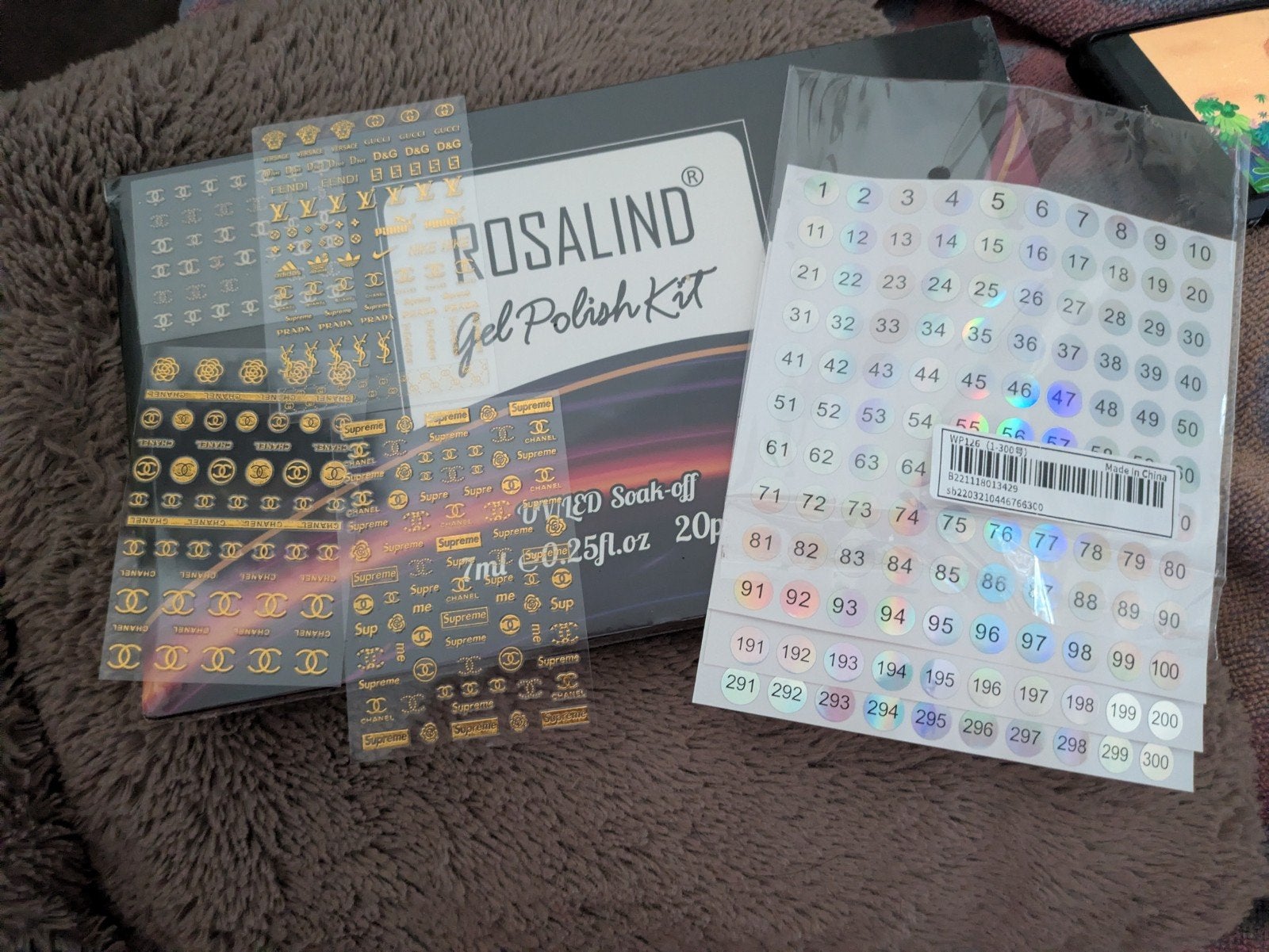 ROSALIND Gel Polish Kit met Nail Art Stickers, Ophalen of Verzenden