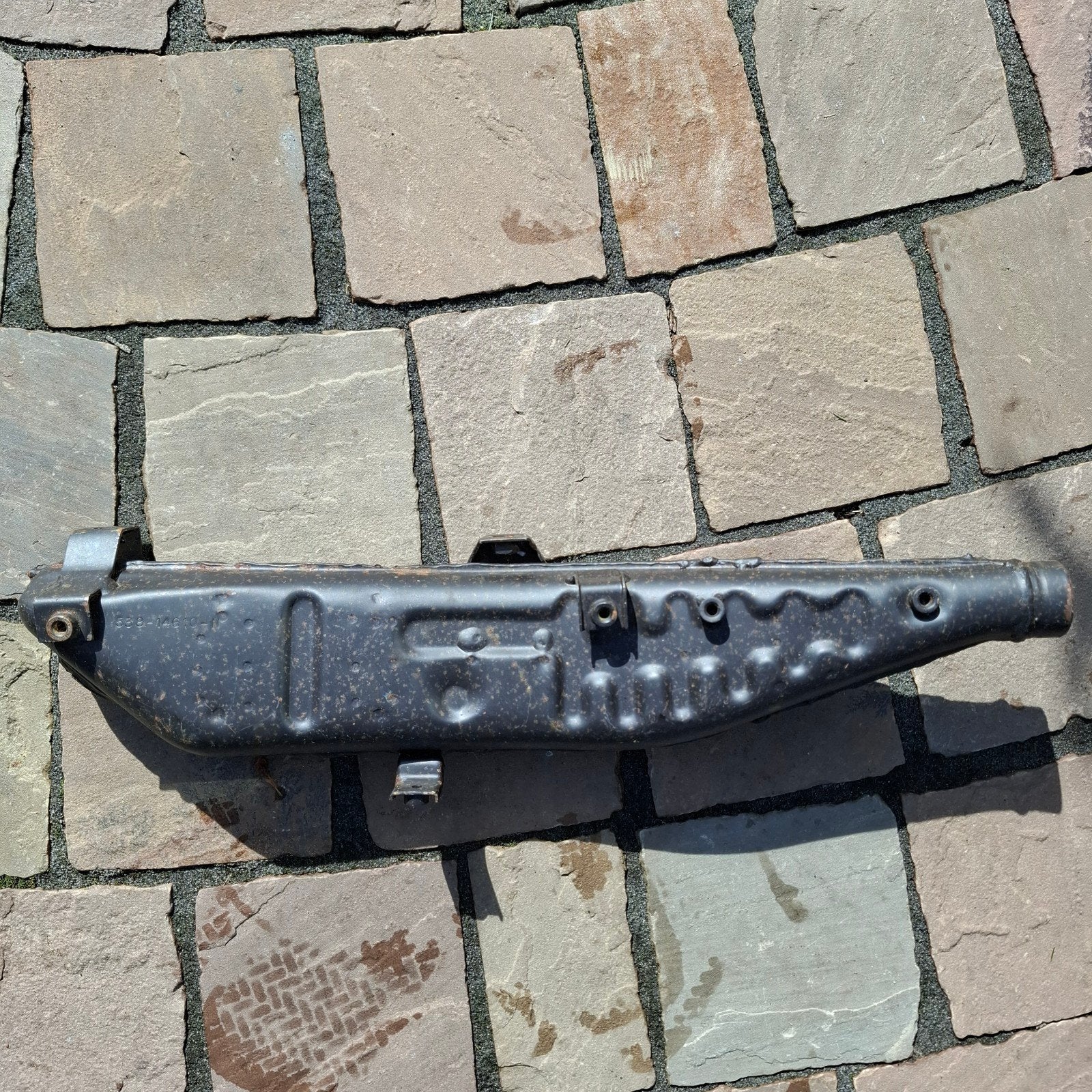 Uitlaat Yamaha TY50 - Origineel en Gebruikt, Ophalen of Verzenden, Gebruikt, Uitlaat, Yamaha