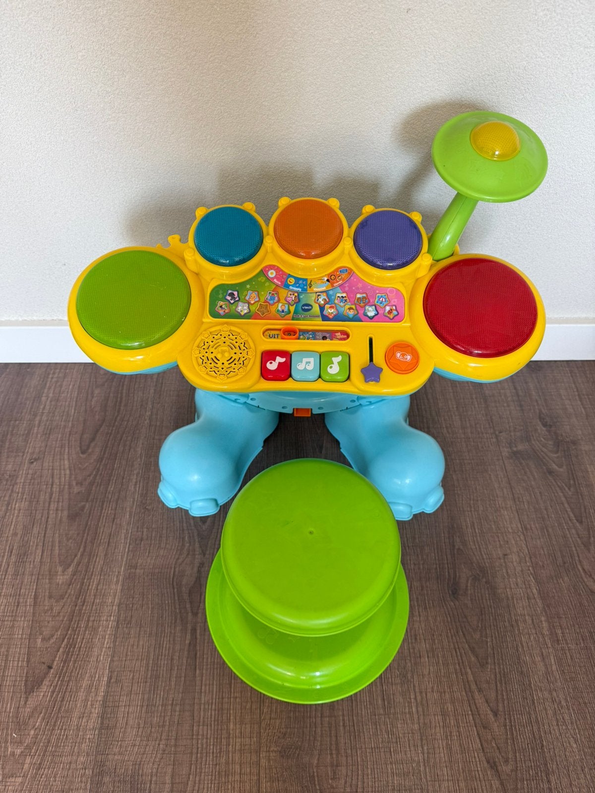 VTech Baby Muziek Drumstel met Krukje, Kinderen en Baby's, Speelgoed | Overig, Ophalen, Zo goed als nieuw, Jongen of Meisje