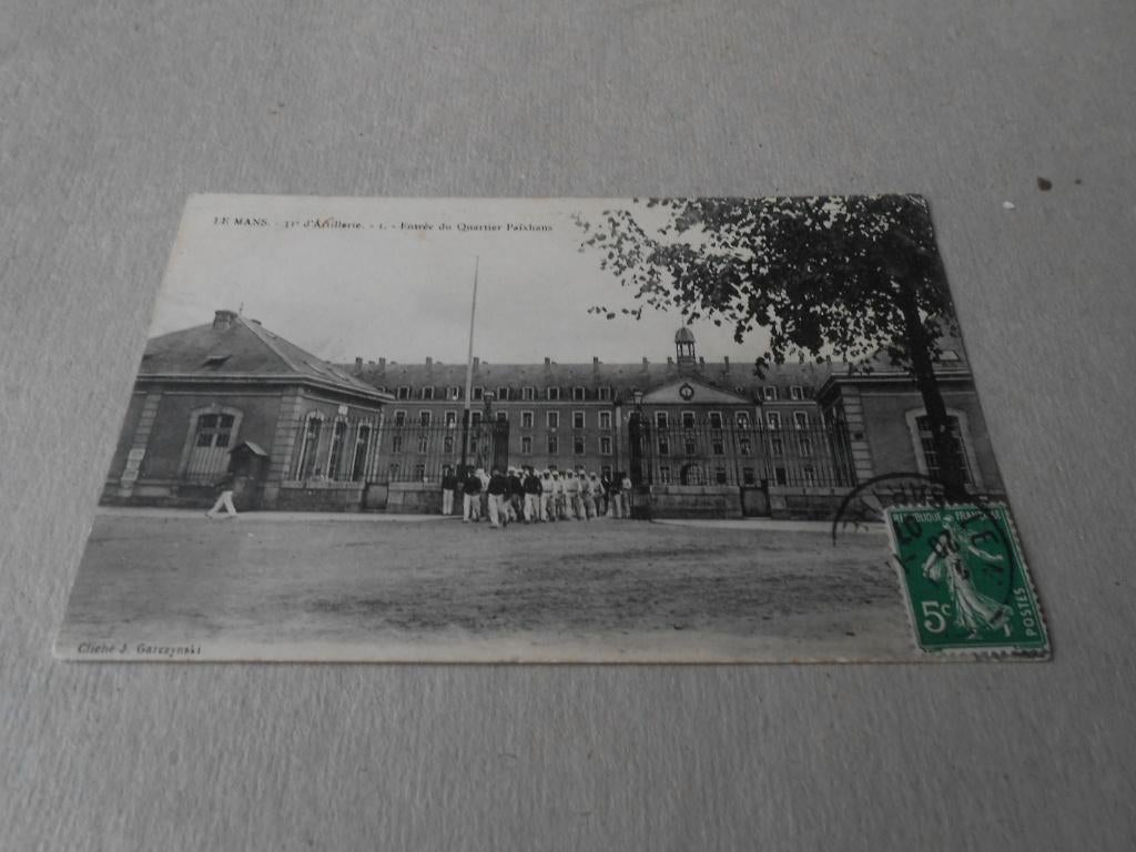 LE  MANS  31e Artillerie, Verzamelen, Ophalen of Verzenden, Voor 1920, Gelopen, Overige thema's