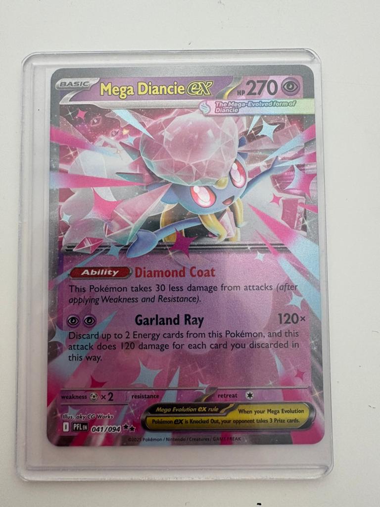 Mega Diancie ex (PFL 041) - pokemon kaart ENG, Hobby en Vrije tijd, Verzamelkaartspellen | Pokémon, Ophalen of Verzenden, Zo goed als nieuw