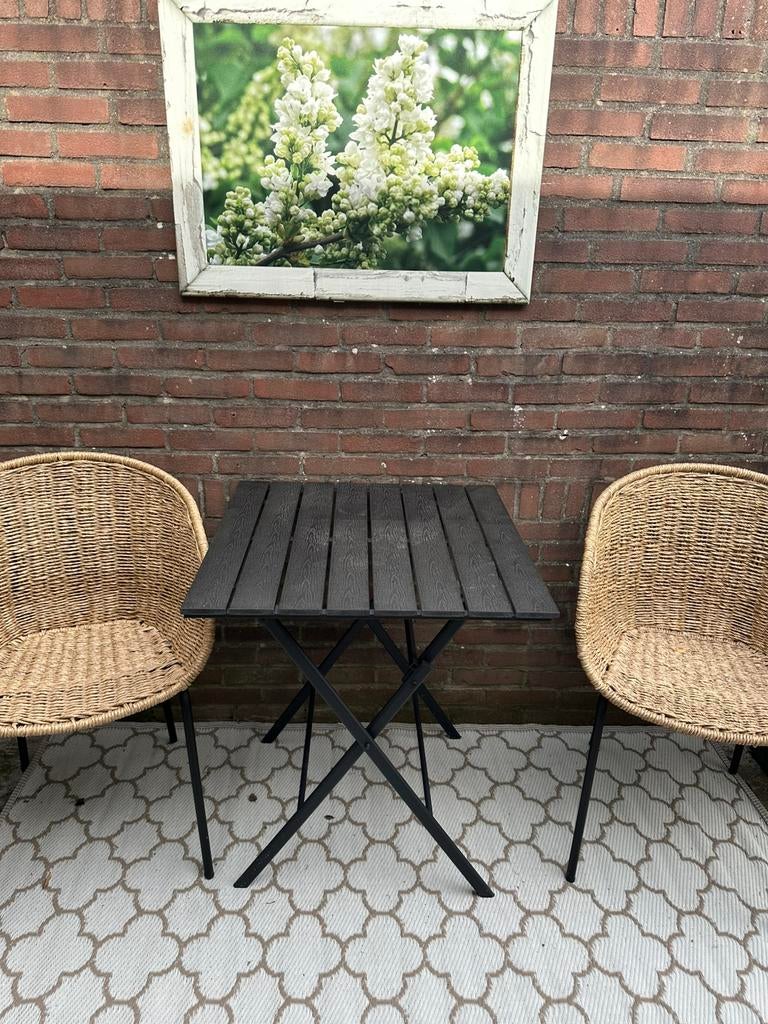 Bistro tafel Sandvika van de Jysk, Ophalen, Gebruikt, Rond, Hout