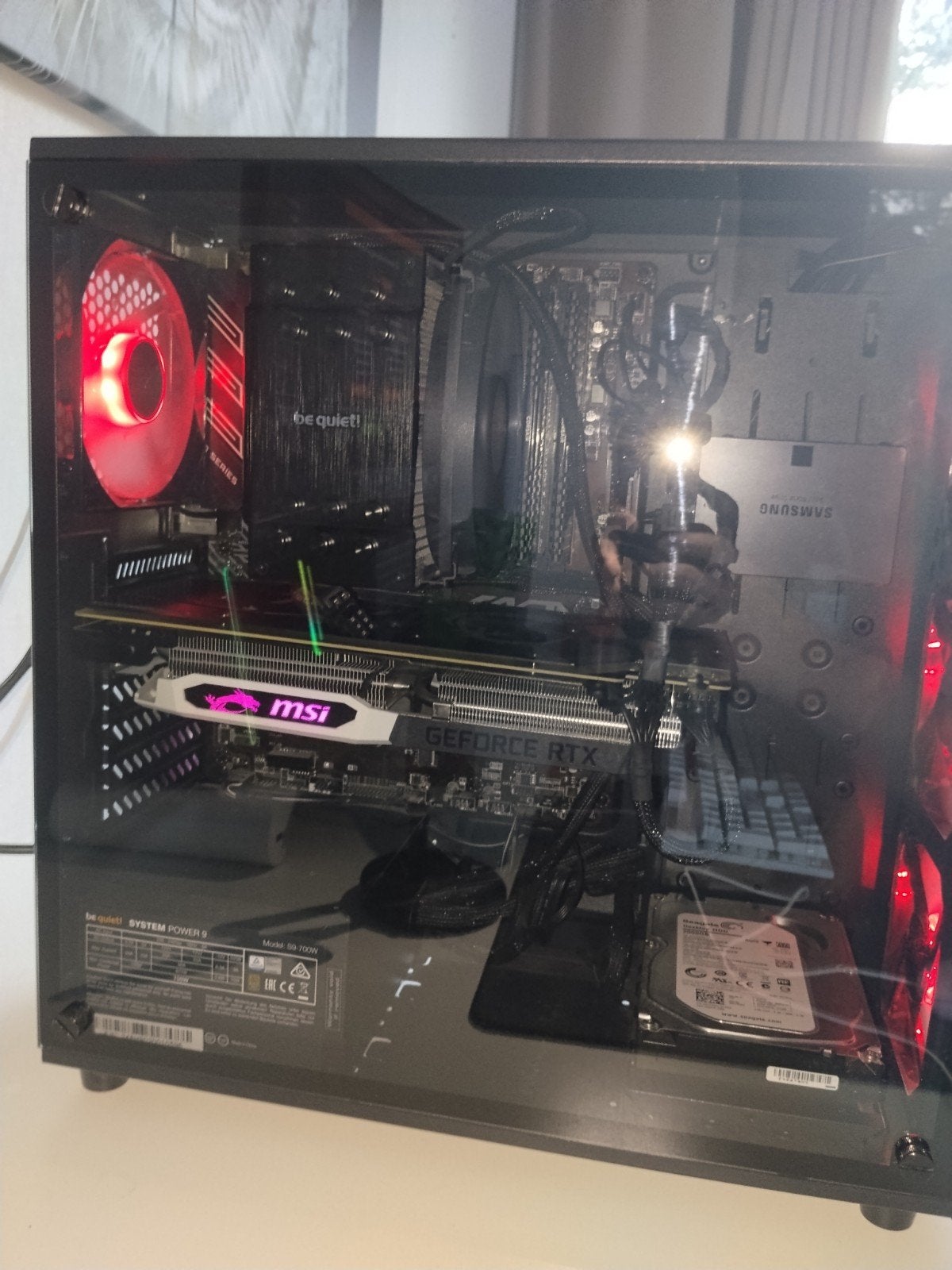 Gaming pc rtx 2070 i5 9600kf 16 ram 2666mhz, Computers en Software, Desktop Pc's, Ophalen, Gebruikt, 120gb ssd en 2tb hdd, Gaming