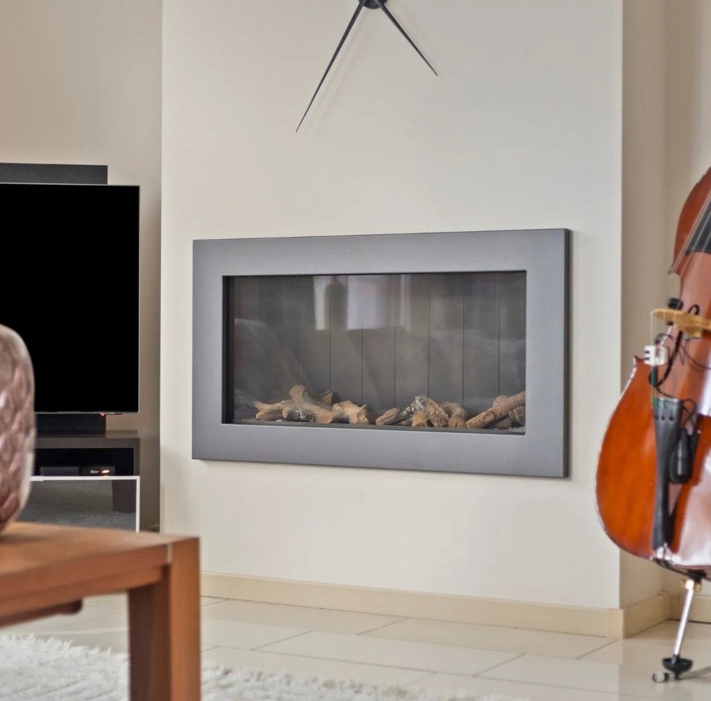 Moderne inbouwhaard - Gashaard met afstandsbediening, Ophalen, Gebruikt, Inbouwhaard, Gashaard