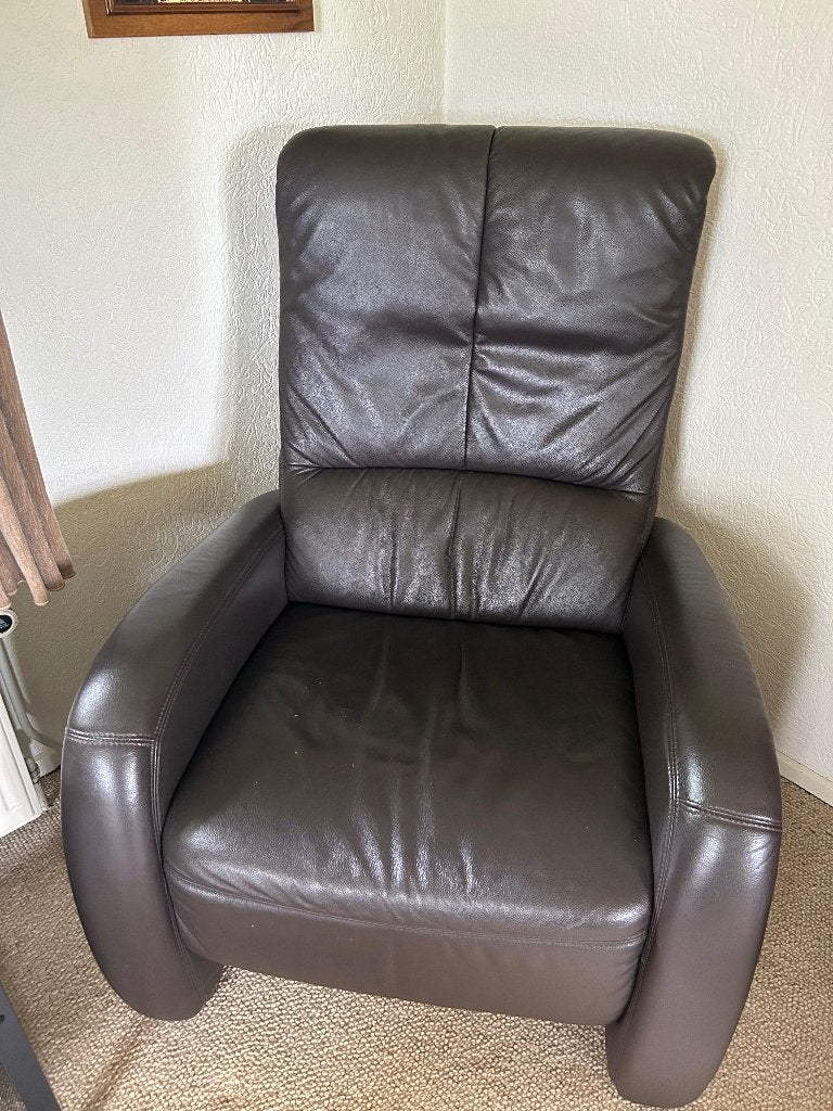 Fauteuil, Ophalen, Gebruikt, 75 tot 100 cm, Leer
