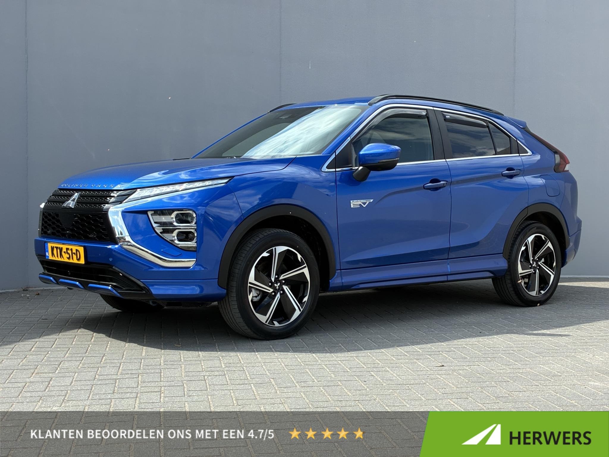 Mitsubishi Eclipse Cross 2.4 PHEV Black Edition / Fabrieksga, Auto's, Automaat, Euro 6, 4 cilinders, Blauw
