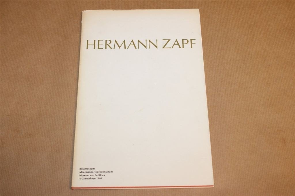 Hermann Zapf — Kalligrafie & Typografie, Catalogus 1968, Ophalen of Verzenden, Gelezen, Fotografen