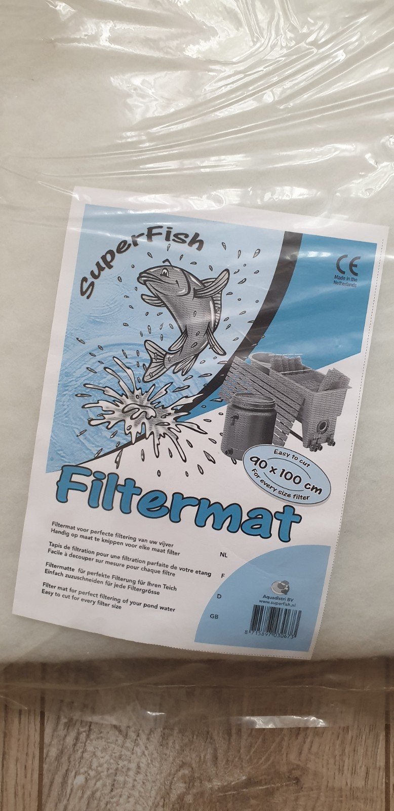 SuperFish Filtermat 90 x 100 cm, Ophalen of Verzenden, Nieuw, Vijverfilter