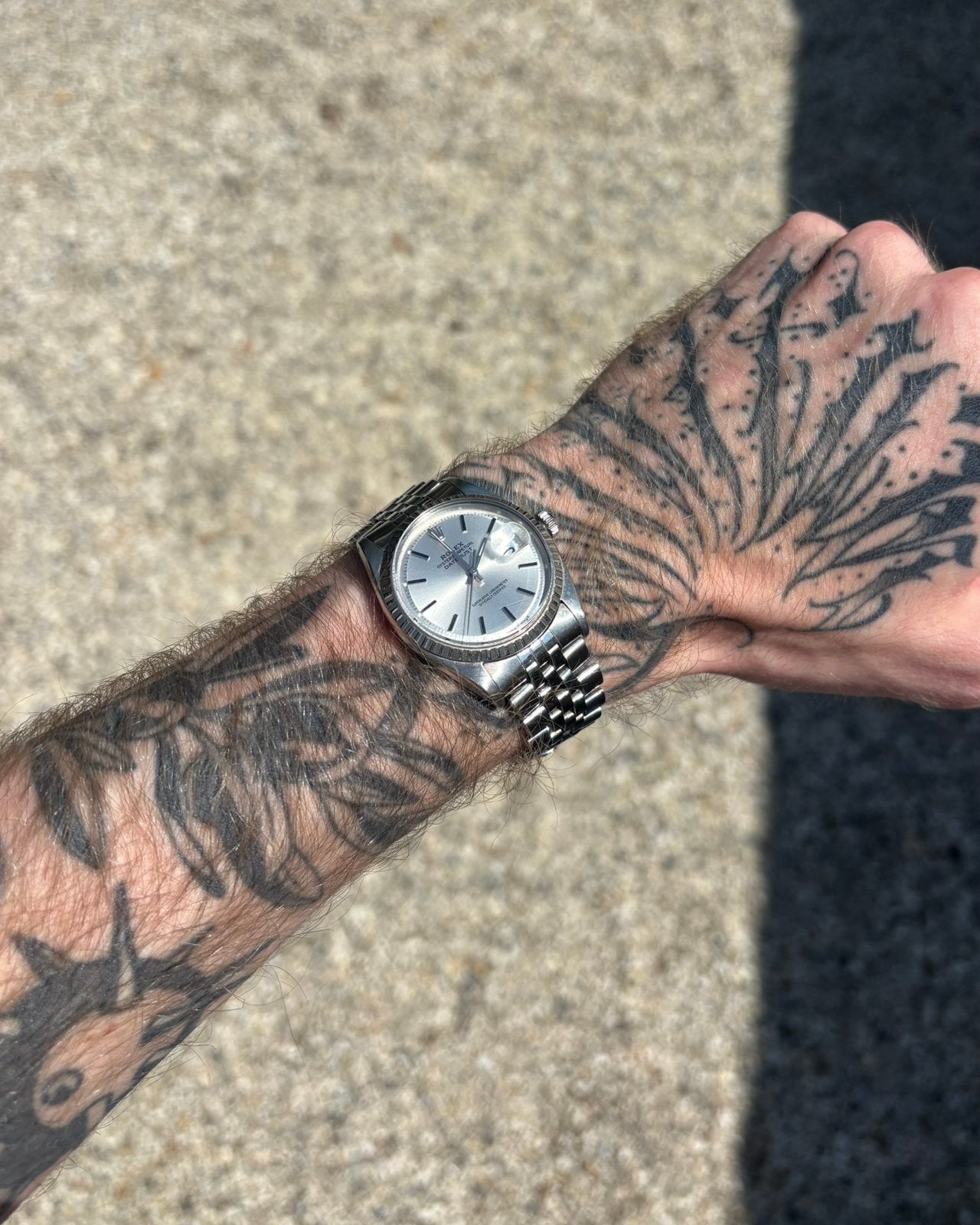 Rolex datejust 36 mm ref 1603, Ophalen, Staal, Gebruikt, Rolex