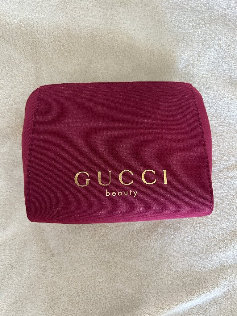 gucci pouchje bordeauxrood met goud nieuw, Ophalen of Verzenden, Nieuw, Rood, Dame