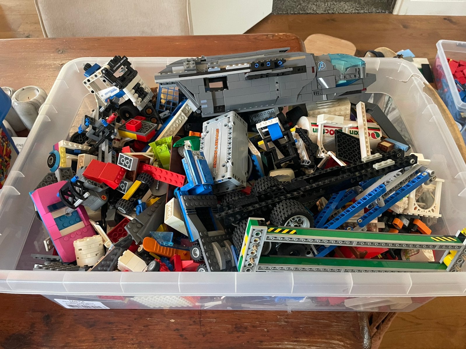 Bak van 30 liter vol Lego, Ophalen, Zo goed als nieuw, Lego
