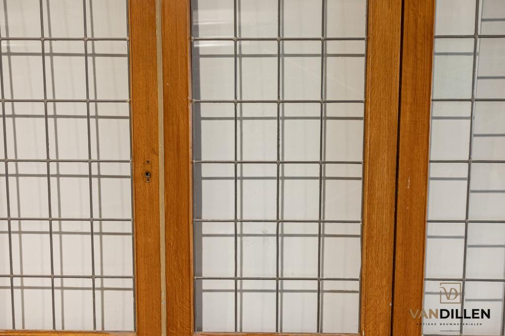 3 delige set ensuite vouwdeuren glas in lood top staat, 120 cm of meer, Binnendeur, Ophalen of Verzenden, Zo goed als nieuw
