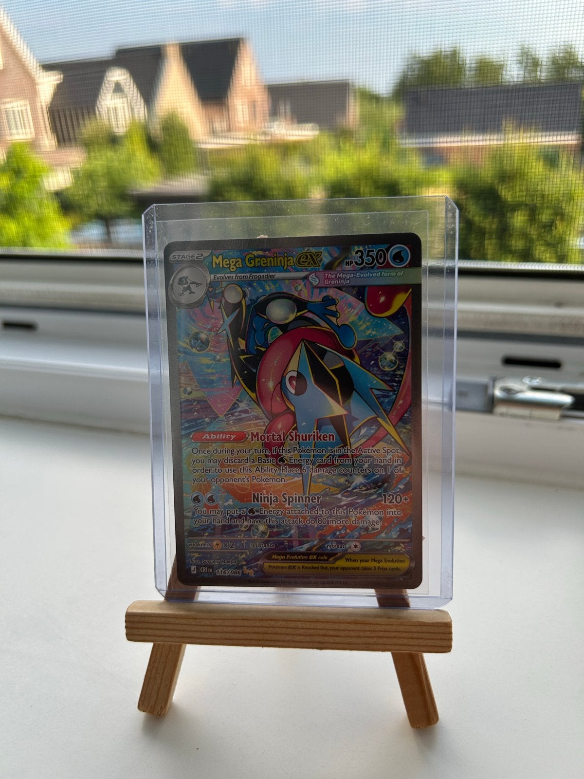 Mega Greninja EX Pokémon kaart - Zo goed als nieuw, Ophalen, Zo goed als nieuw, Losse kaart