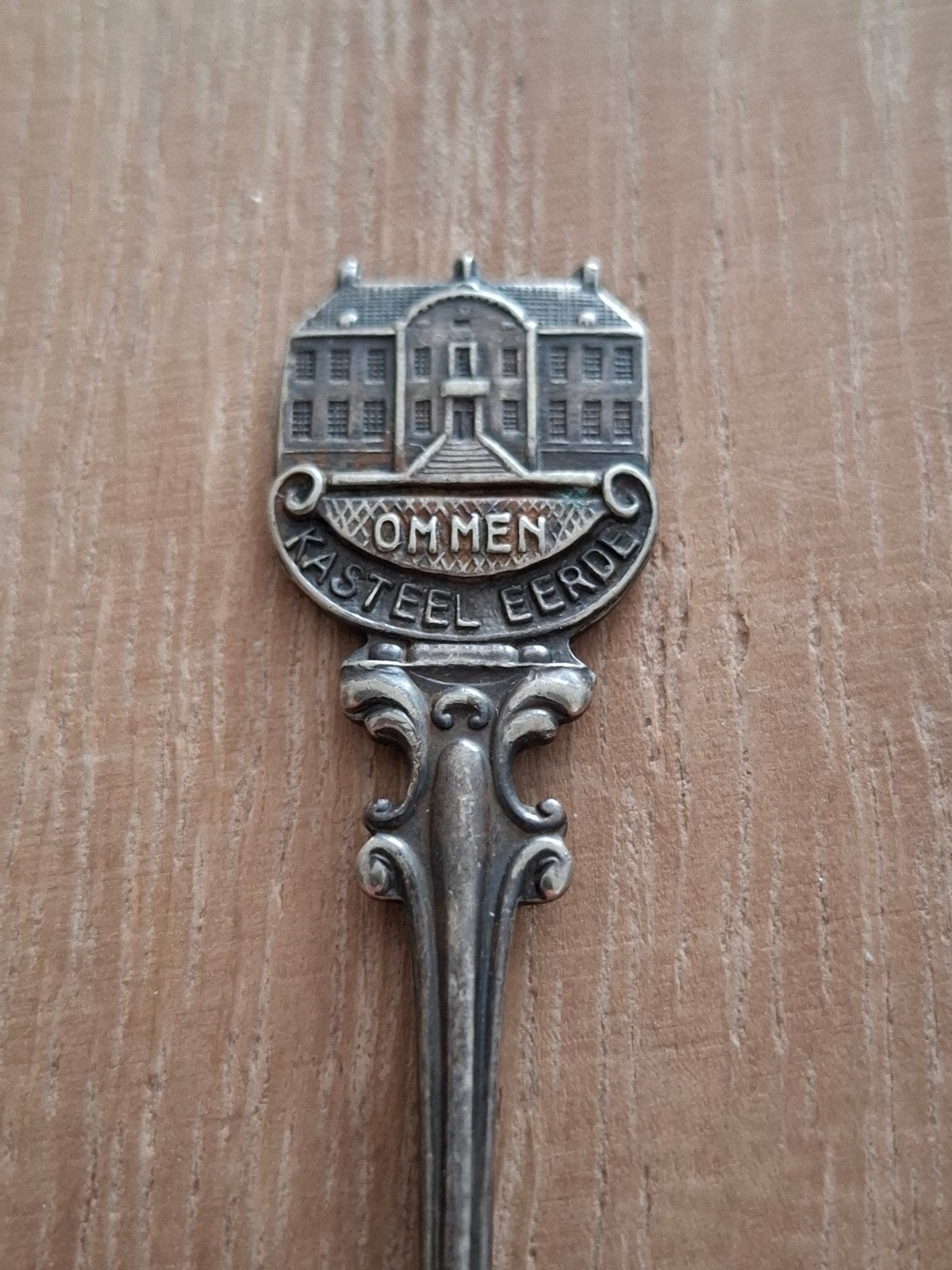 Oud verzilverd lepeltje Kasteel Eerde Ommen, Ophalen of Verzenden