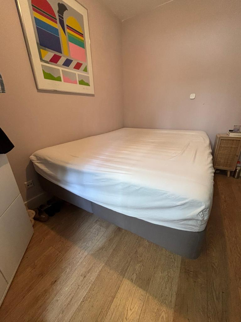 Ikea boxspring, Ophalen, Gebruikt, Twijfelaar, 200 cm