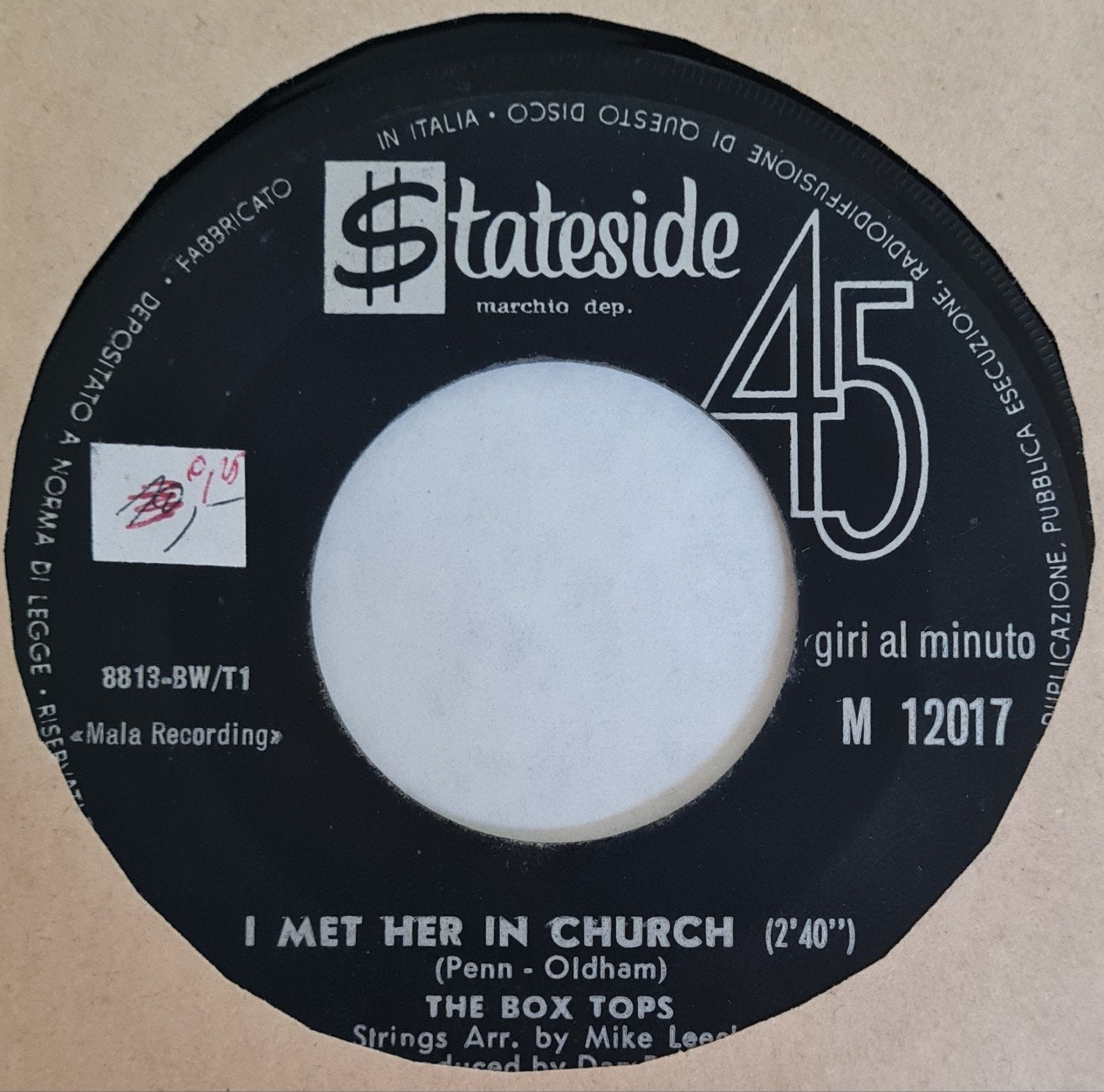 THE BOX TOPS - I MET HER IN CHURCH, Ophalen of Verzenden, Gebruikt