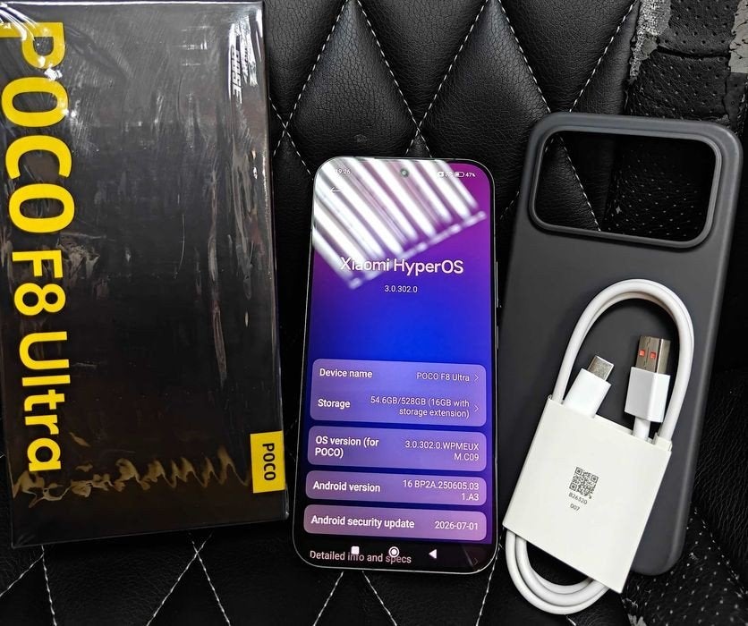 Xiaomi POCO F8 Ultra 12 GB RAM - 256 GB - Zwart, Verzenden, Zo goed als nieuw, Zonder abonnement, Zonder simlock